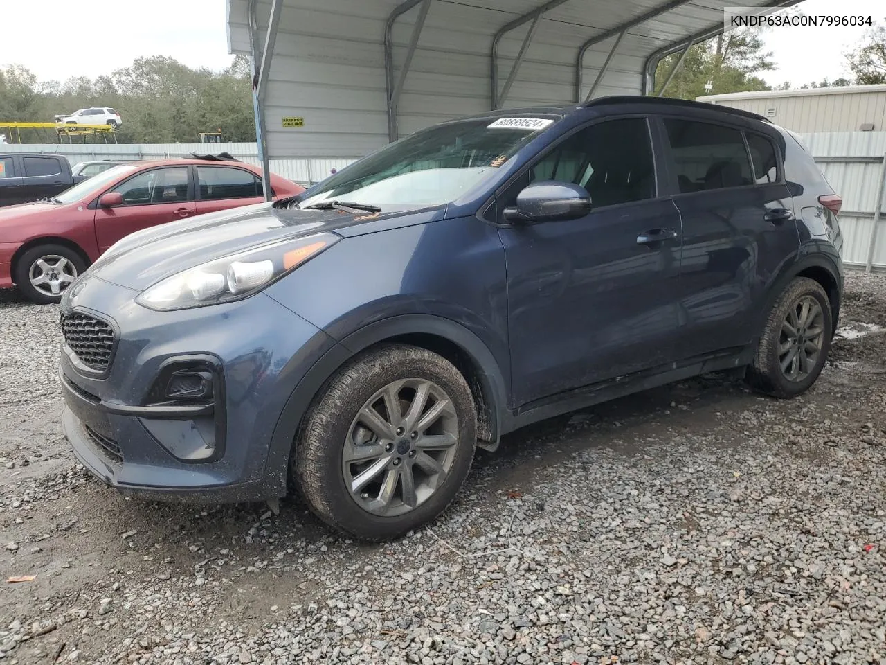 2022 Kia Sportage S VIN: KNDP63AC0N7996034 Lot: 80889524