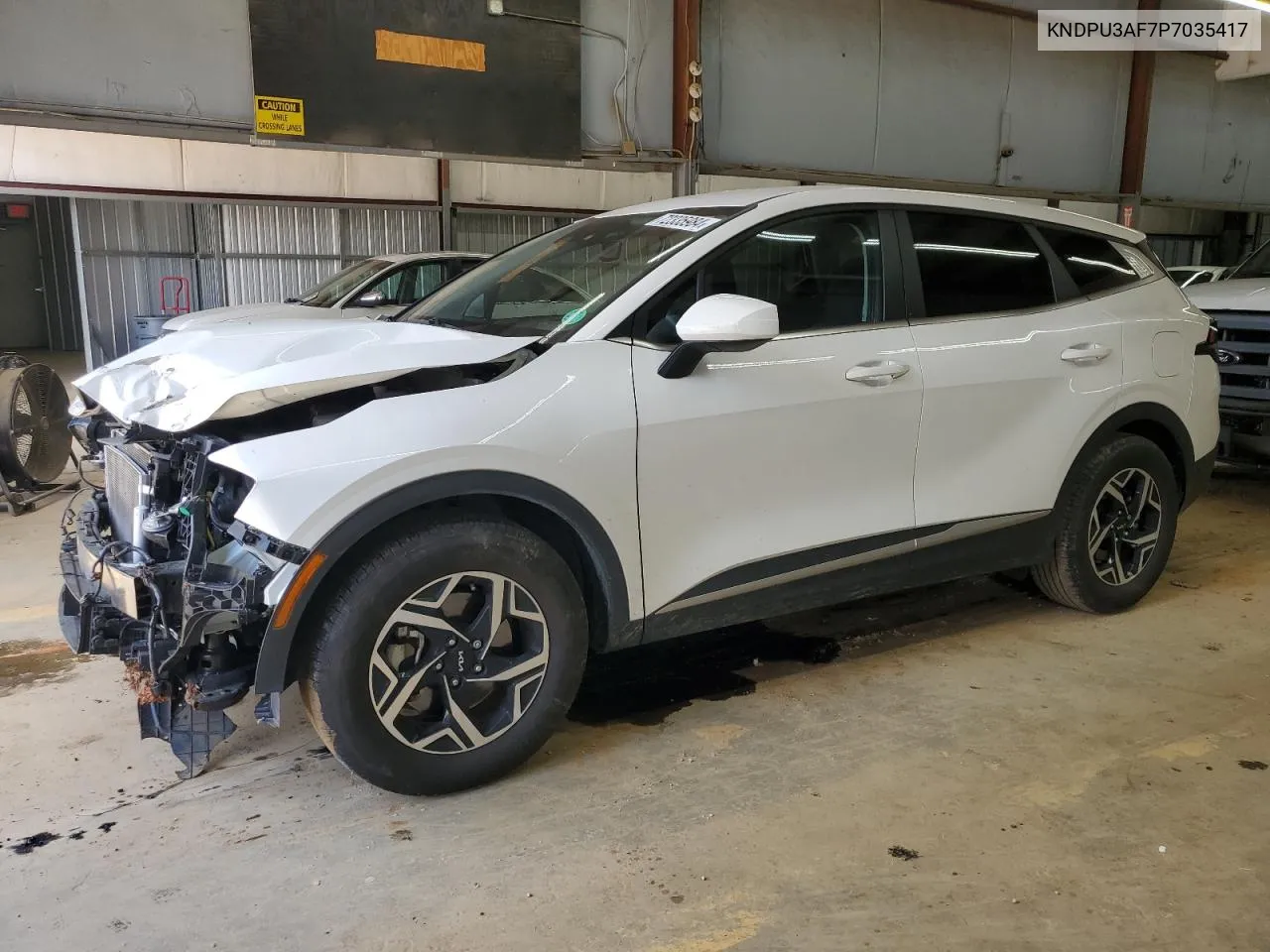 2023 Kia Sportage Lx VIN: KNDPU3AF7P7035417 Lot: 72335984