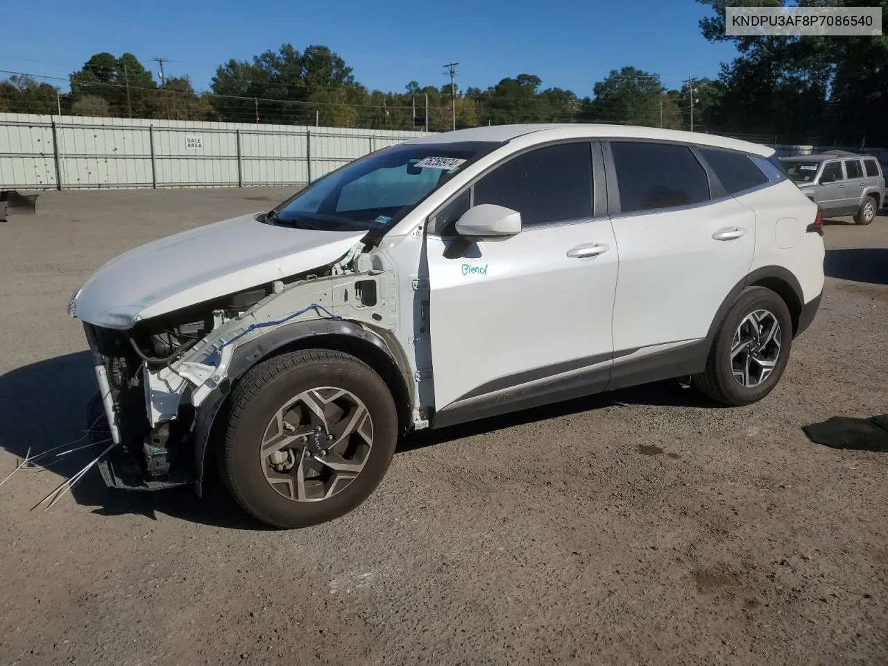 2023 Kia Sportage Lx VIN: KNDPU3AF8P7086540 Lot: 76250974