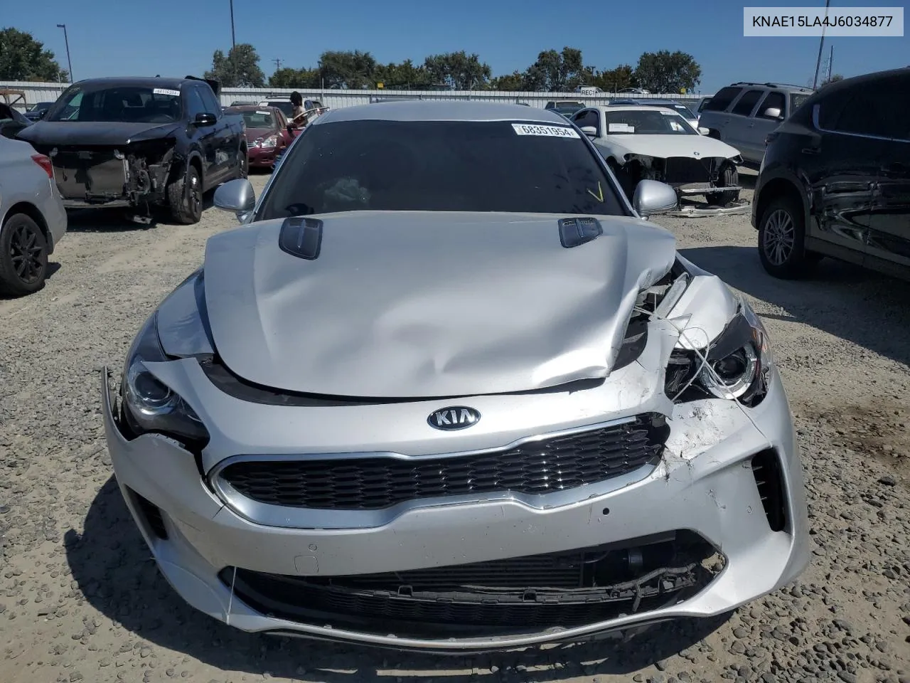 2018 Kia Stinger VIN: KNAE15LA4J6034877 Lot: 68351954