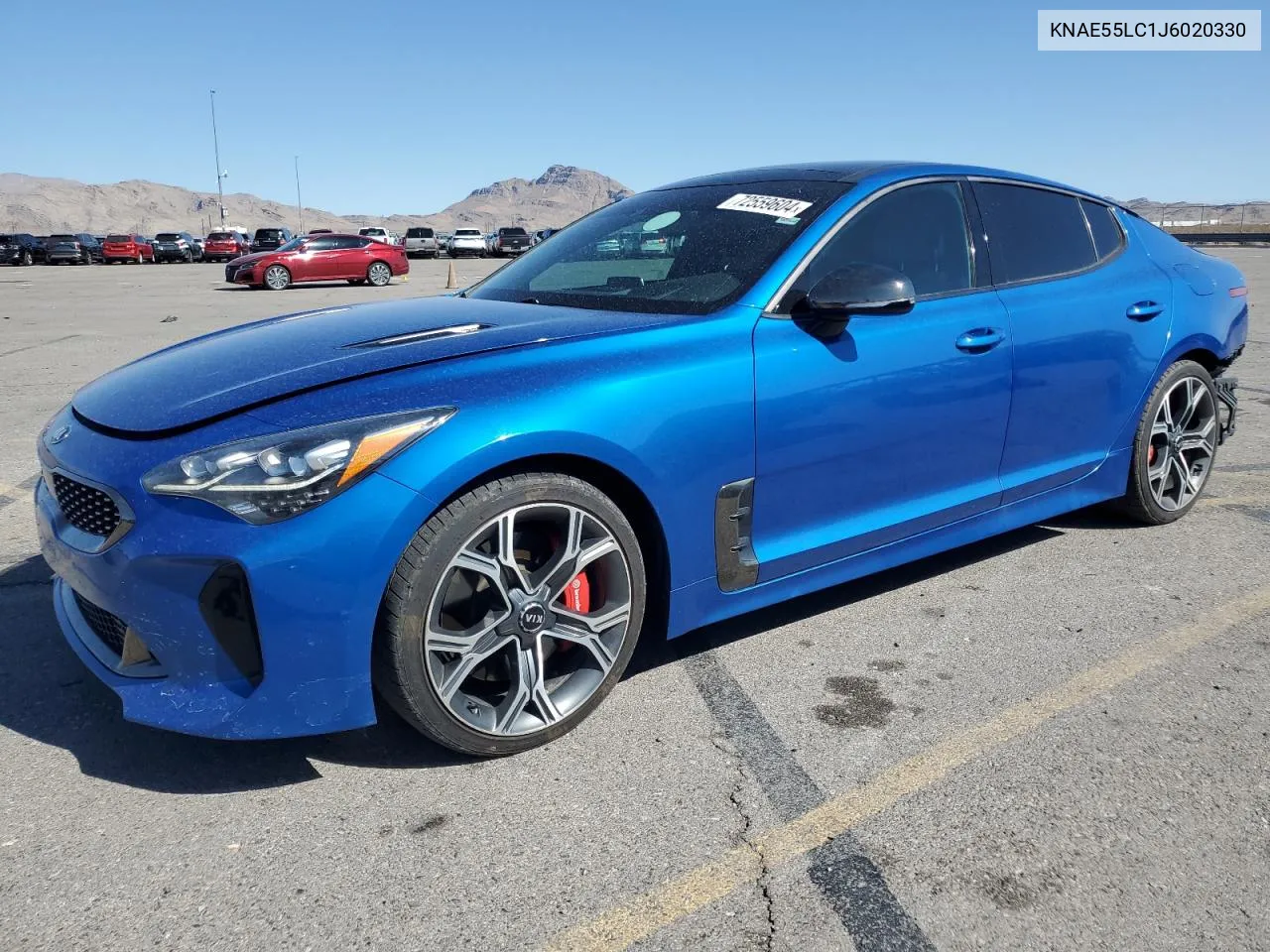 2018 Kia Stinger Gt2 VIN: KNAE55LC1J6020330 Lot: 72559604