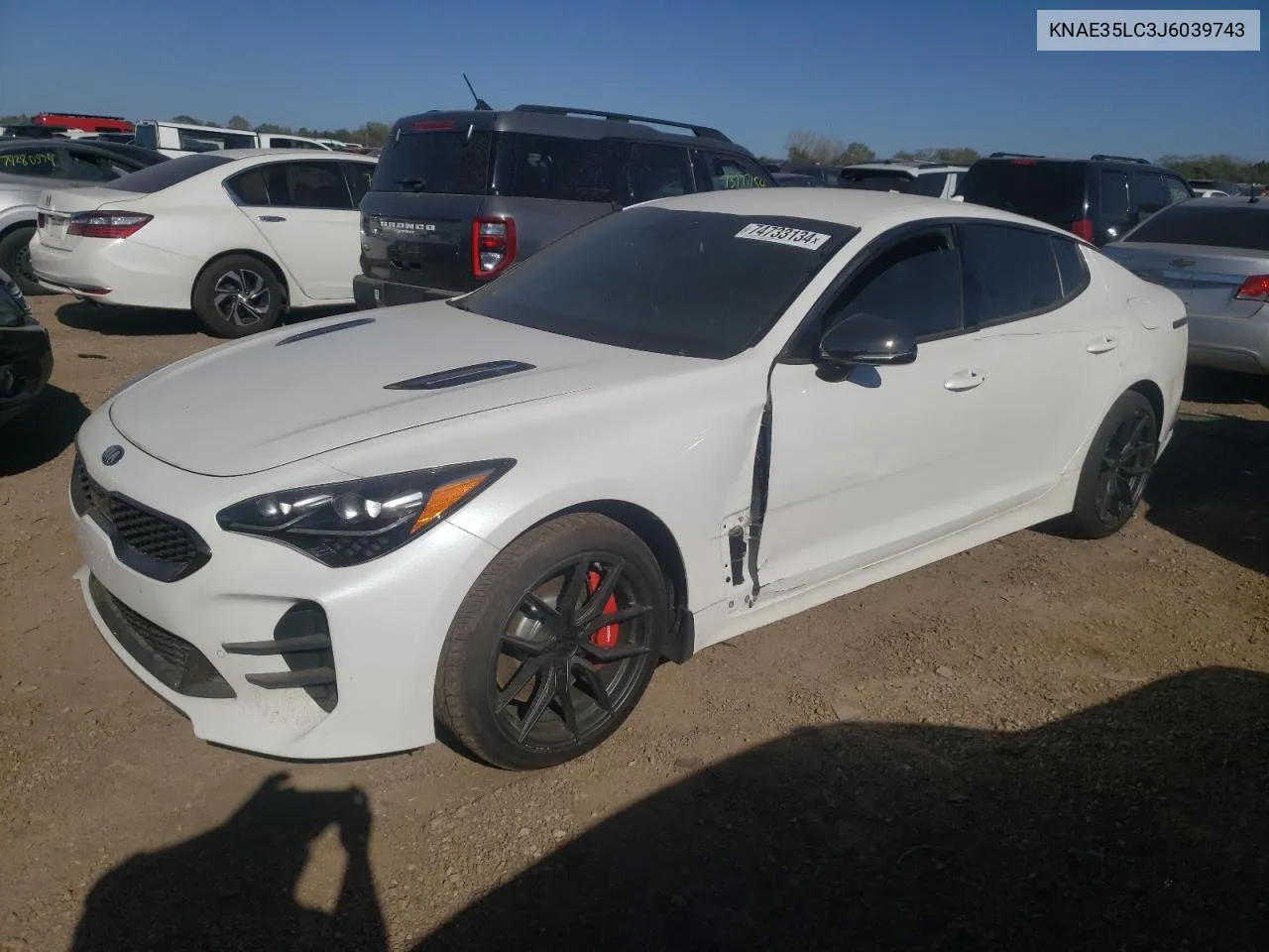 2018 Kia Stinger Gt VIN: KNAE35LC3J6039743 Lot: 74733134