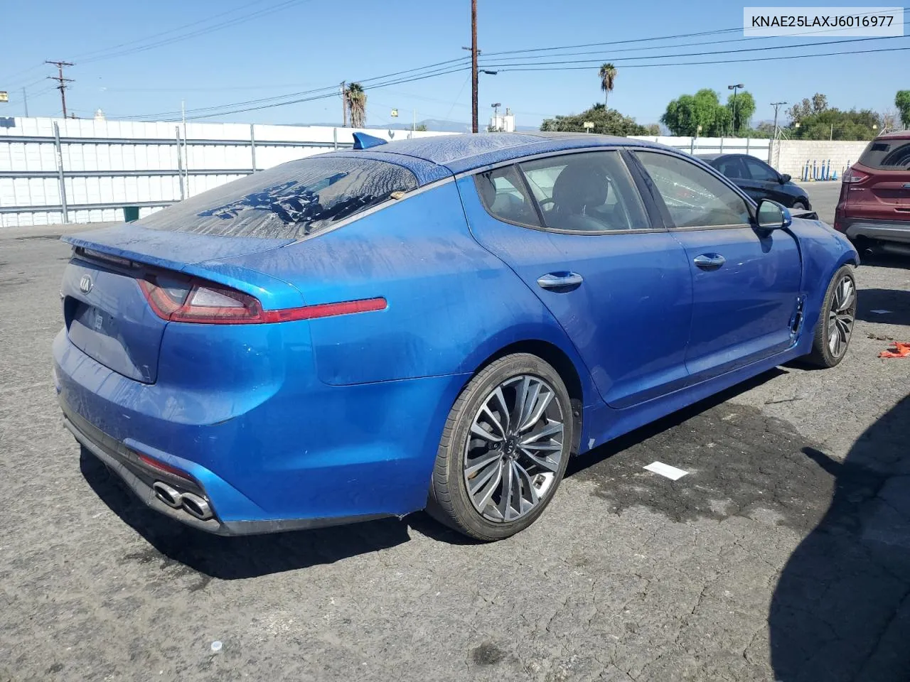 2018 Kia Stinger Premium VIN: KNAE25LAXJ6016977 Lot: 75708164