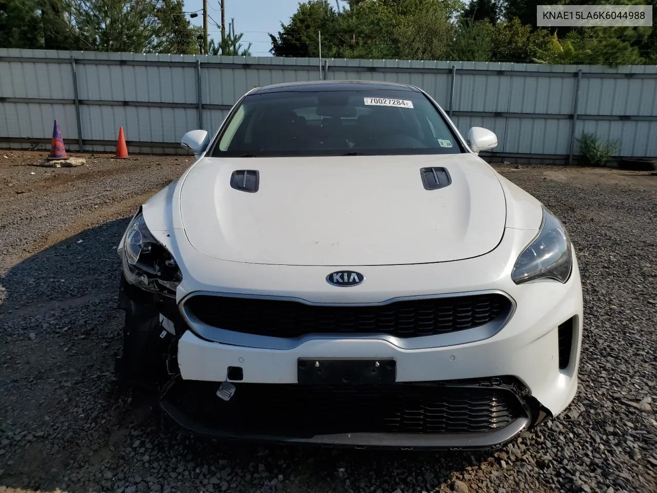 2019 Kia Stinger VIN: KNAE15LA6K6044988 Lot: 70027284