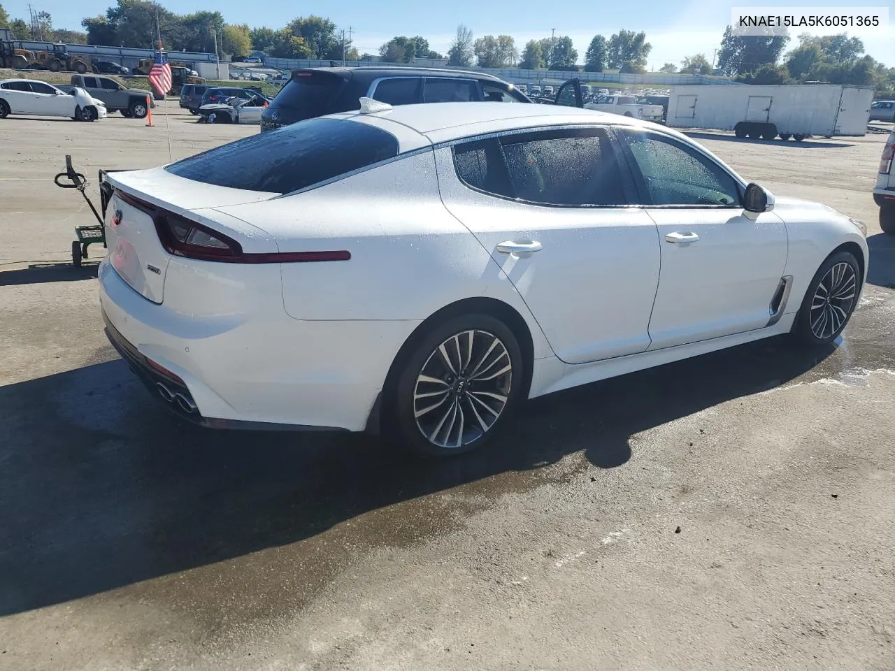 2019 Kia Stinger VIN: KNAE15LA5K6051365 Lot: 74068034