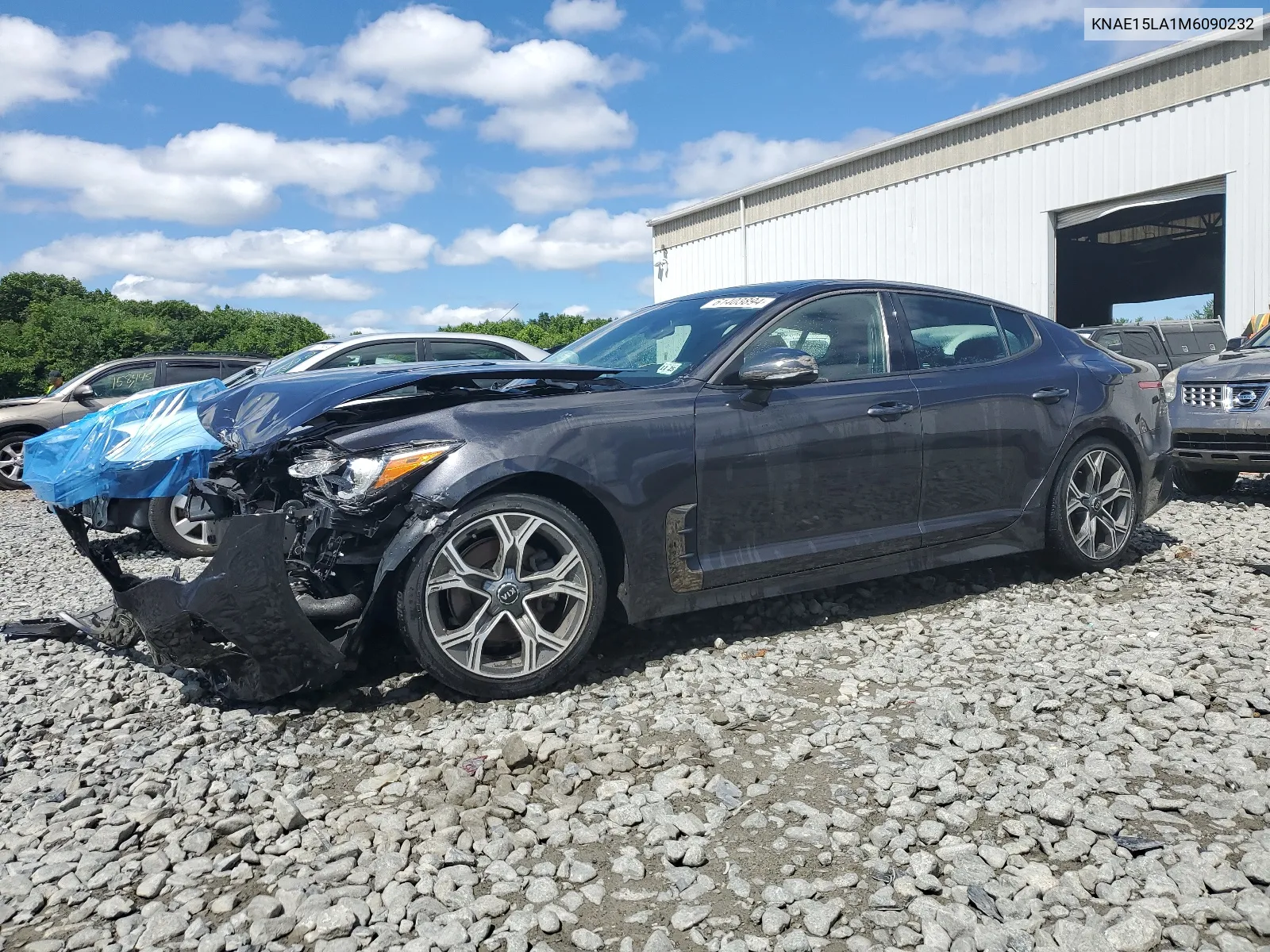 2021 Kia Stinger VIN: KNAE15LA1M6090232 Lot: 61403894