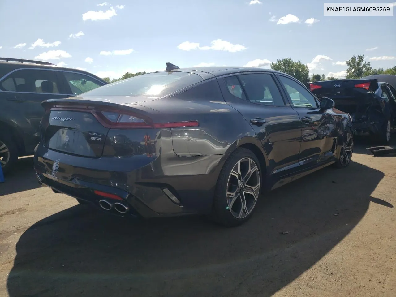 2021 Kia Stinger VIN: KNAE15LA5M6095269 Lot: 68137164