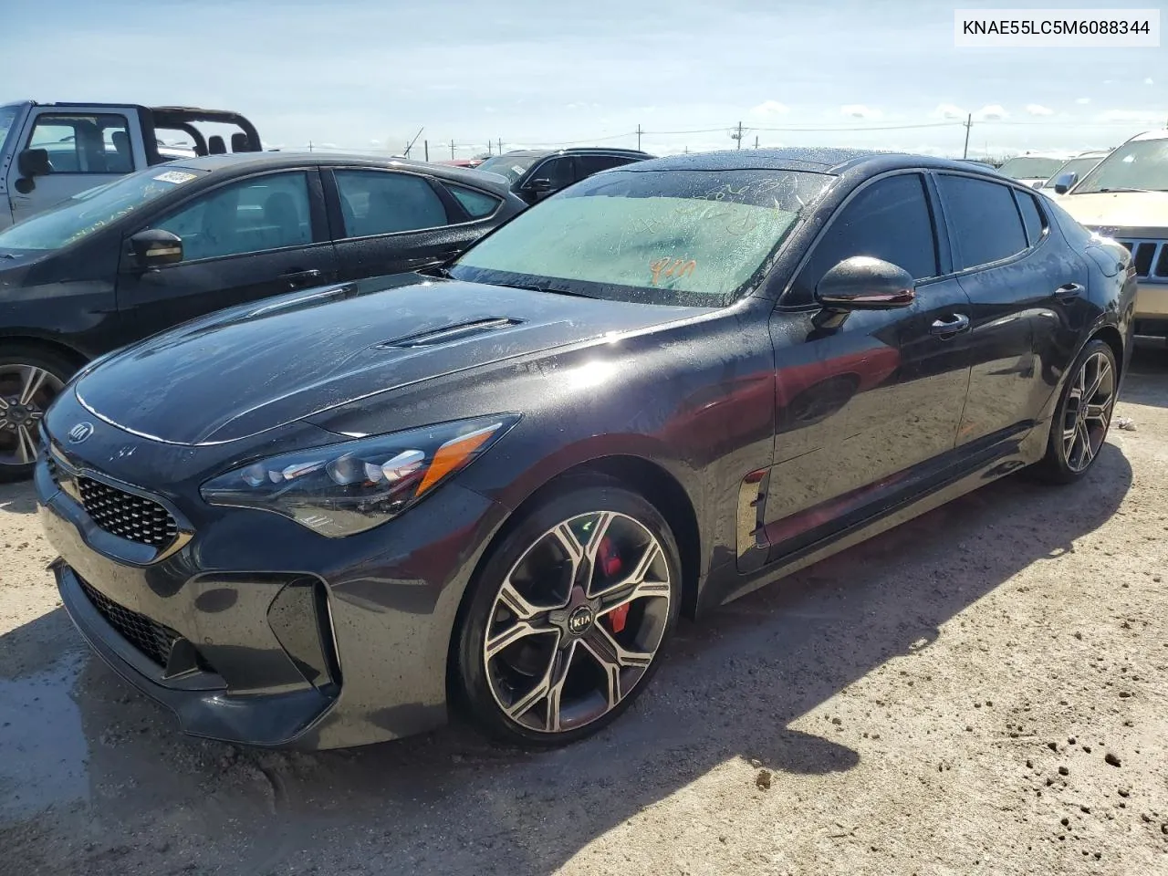 2021 Kia Stinger Gt2 VIN: KNAE55LC5M6088344 Lot: 74608634