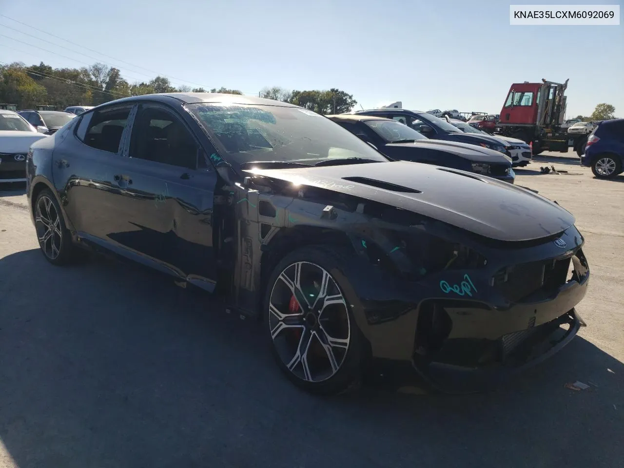 2021 Kia Stinger Gt VIN: KNAE35LCXM6092069 Lot: 75066644