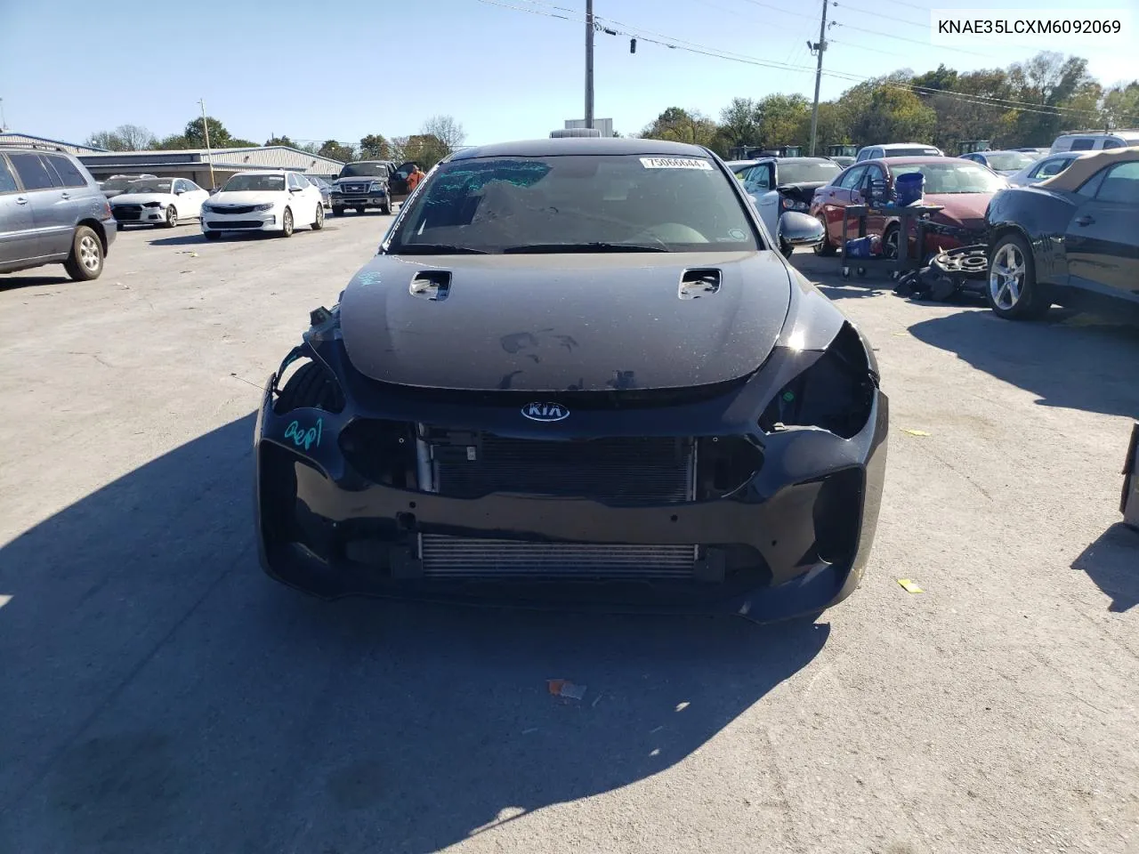 2021 Kia Stinger Gt VIN: KNAE35LCXM6092069 Lot: 75066644