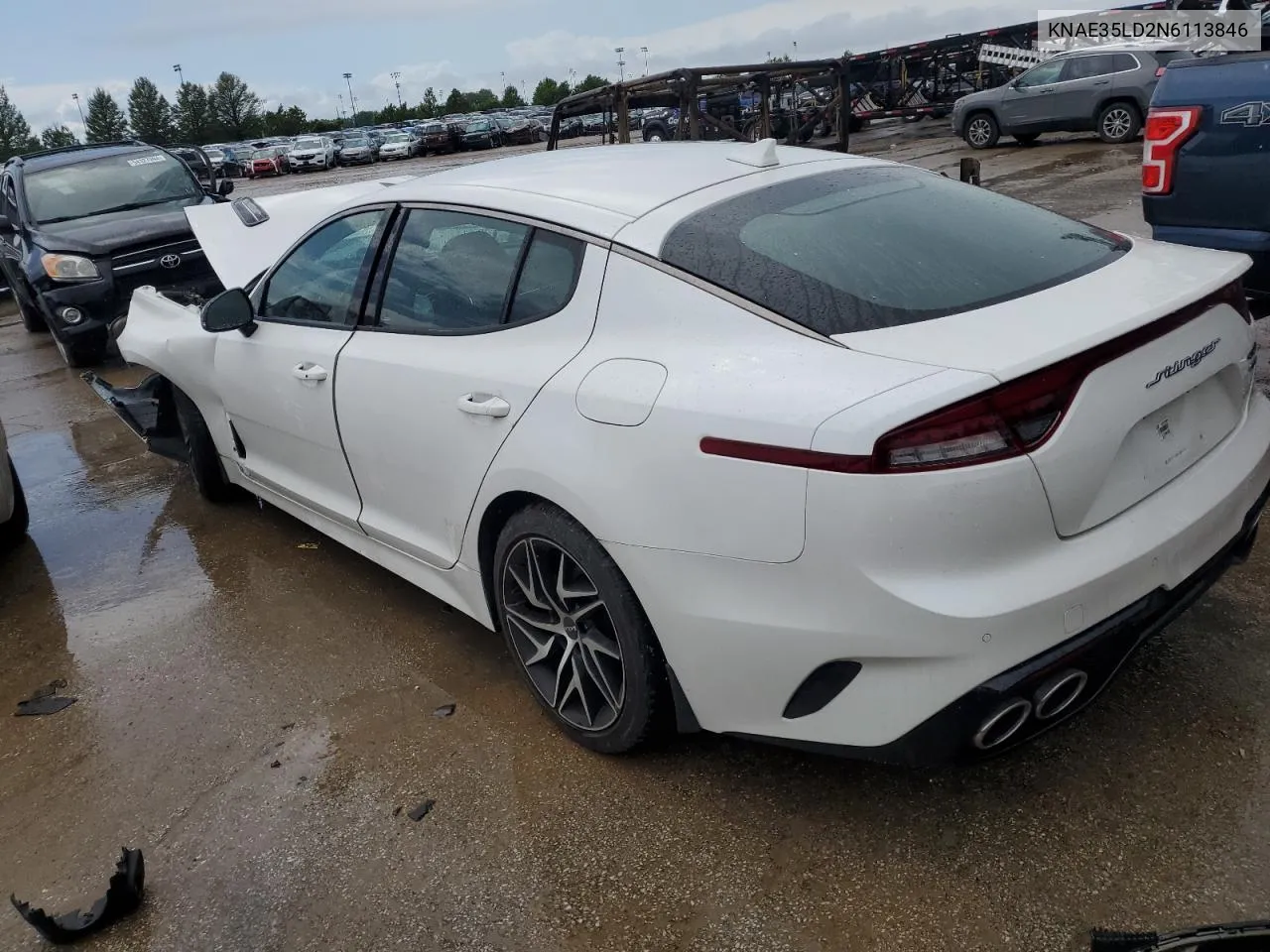 KNAE35LD2N6113846 2022 Kia Stinger Gt Line