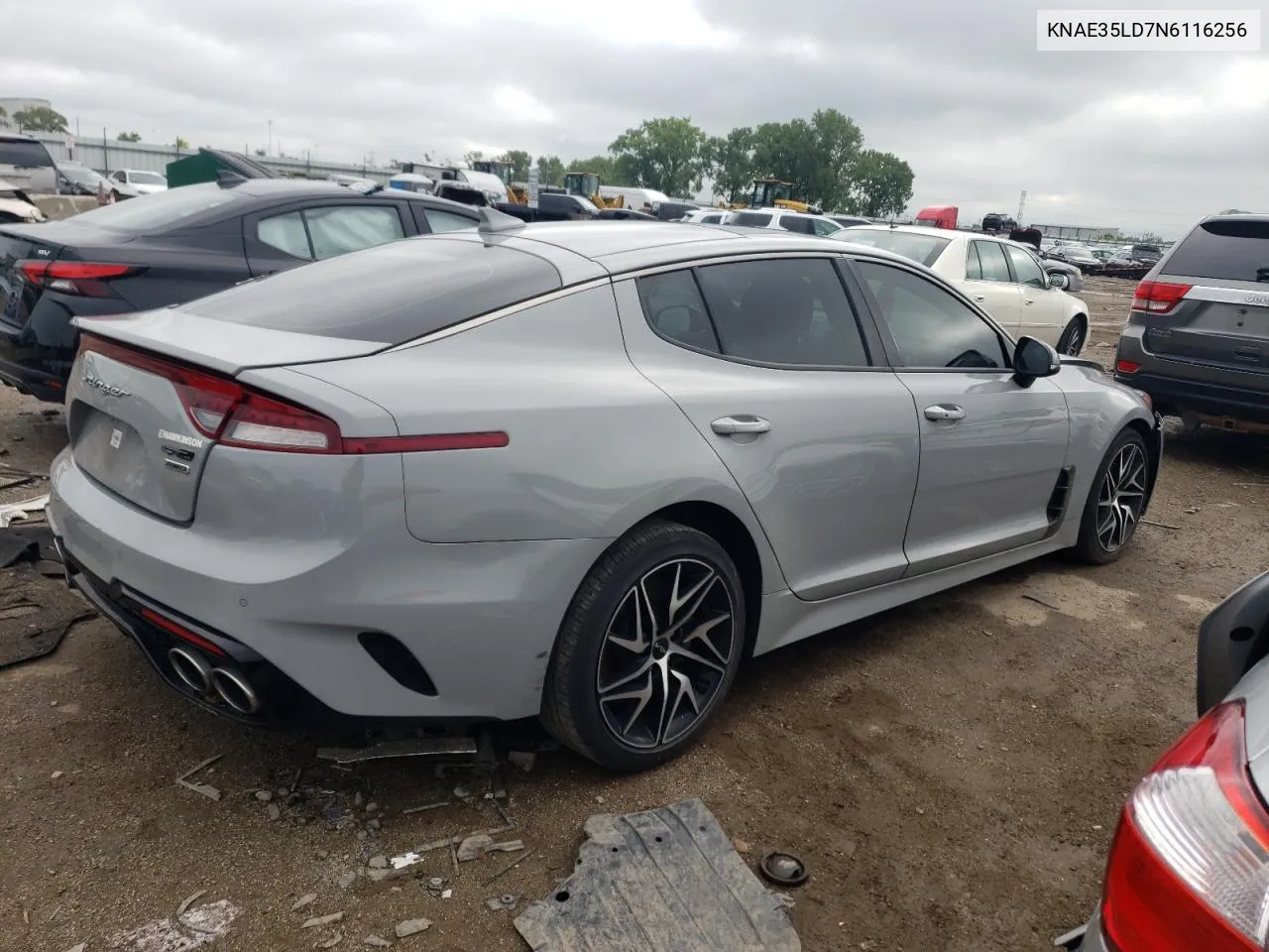 2022 Kia Stinger Gt Line VIN: KNAE35LD7N6116256 Lot: 61867664