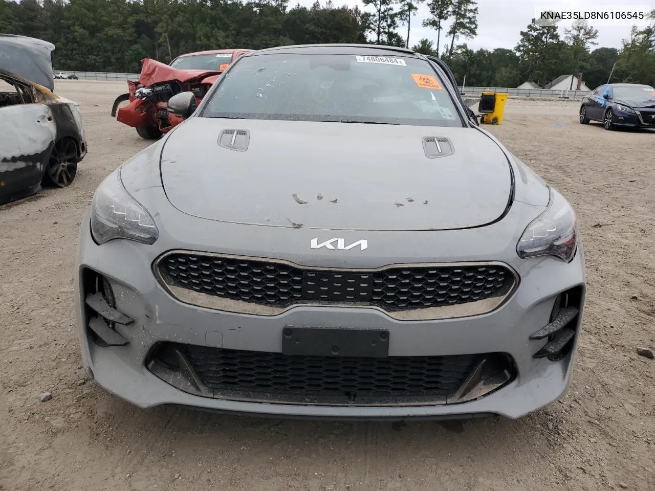 2022 Kia Stinger Gt Line VIN: KNAE35LD8N6106545 Lot: 74806484