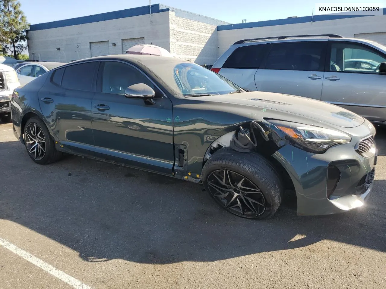 2022 Kia Stinger Gt Line VIN: KNAE35LD6N6103059 Lot: 74976294