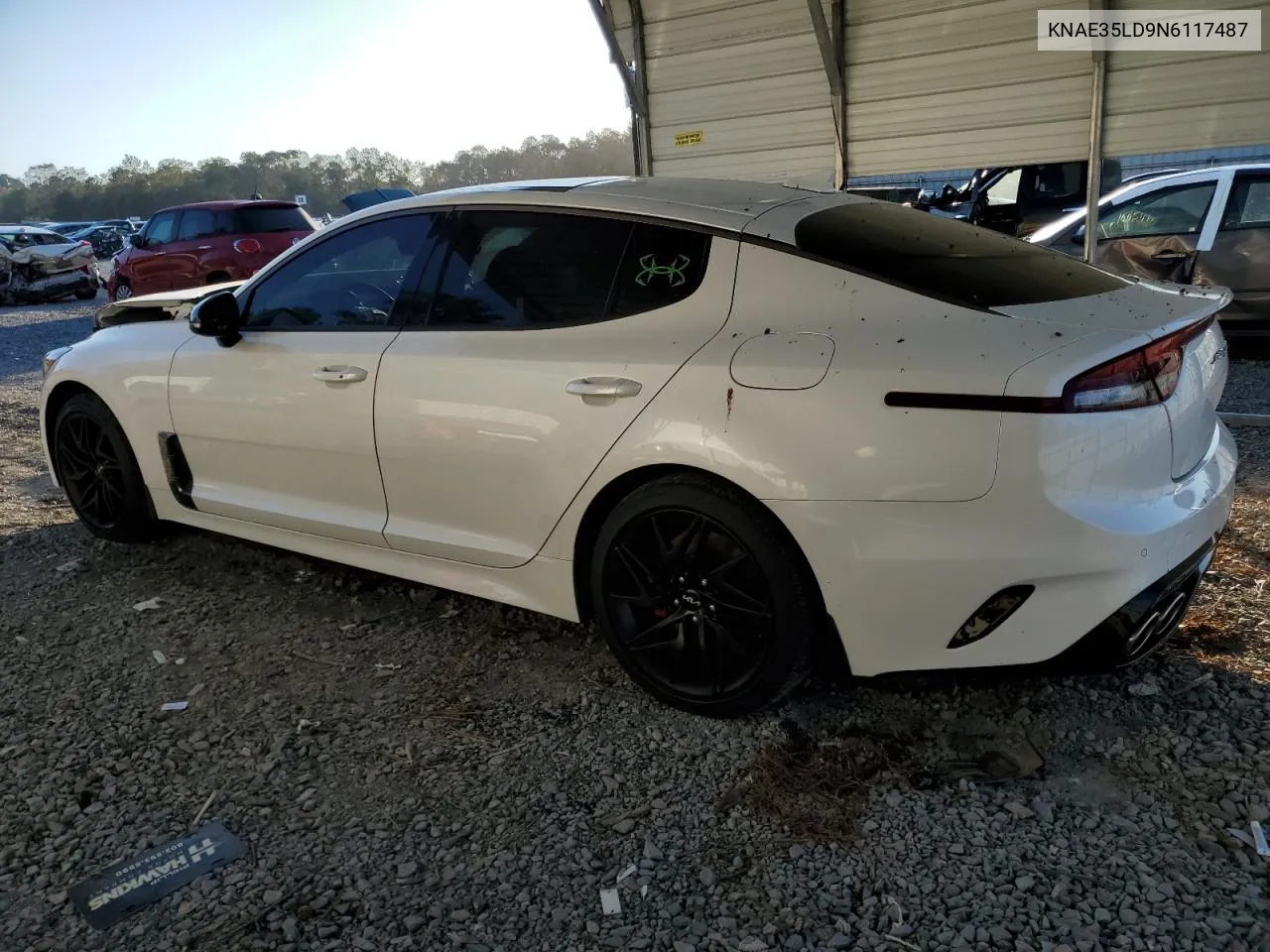 2022 Kia Stinger Gt Line VIN: KNAE35LD9N6117487 Lot: 75322334