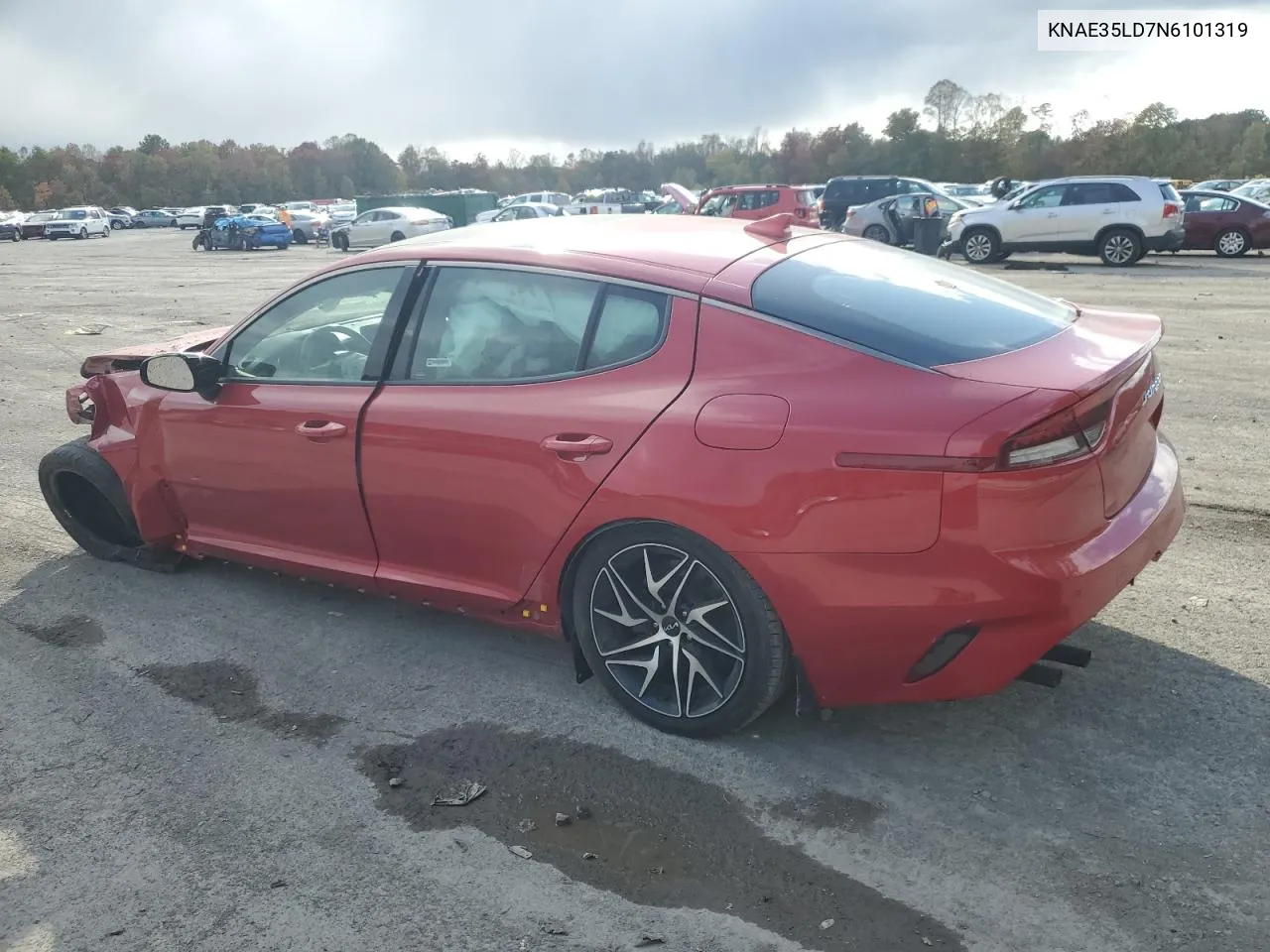 2022 Kia Stinger Gt Line VIN: KNAE35LD7N6101319 Lot: 76413314