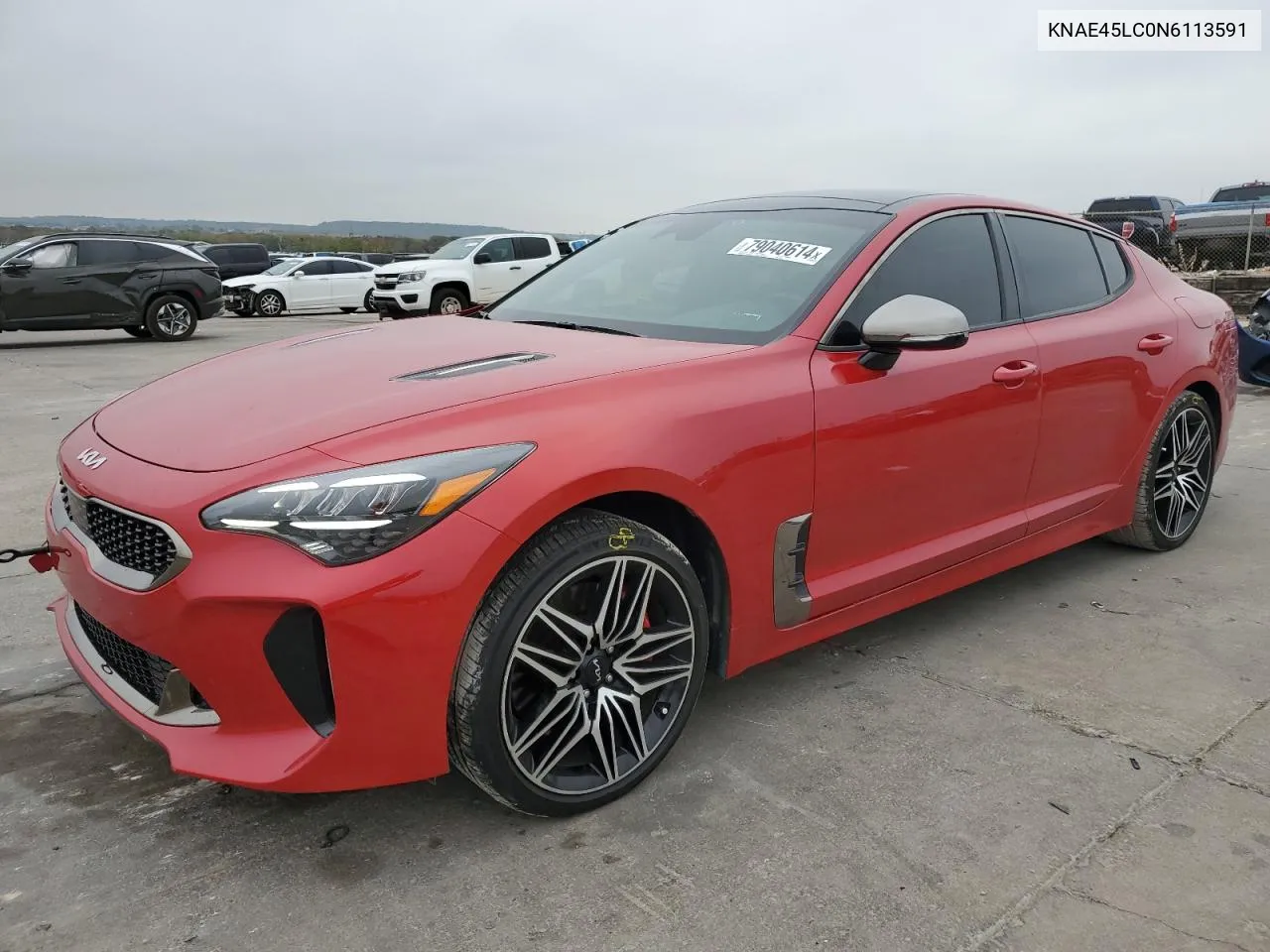 2022 Kia Stinger Gt1 VIN: KNAE45LC0N6113591 Lot: 79040614