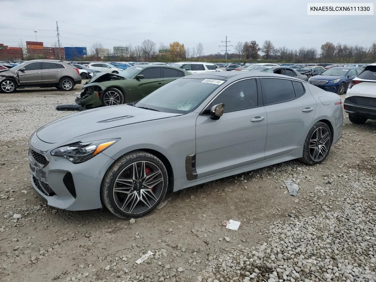 2022 Kia Stinger Gt2 VIN: KNAE55LCXN6111330 Lot: 80646114