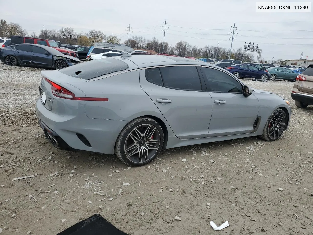 2022 Kia Stinger Gt2 VIN: KNAE55LCXN6111330 Lot: 80646114