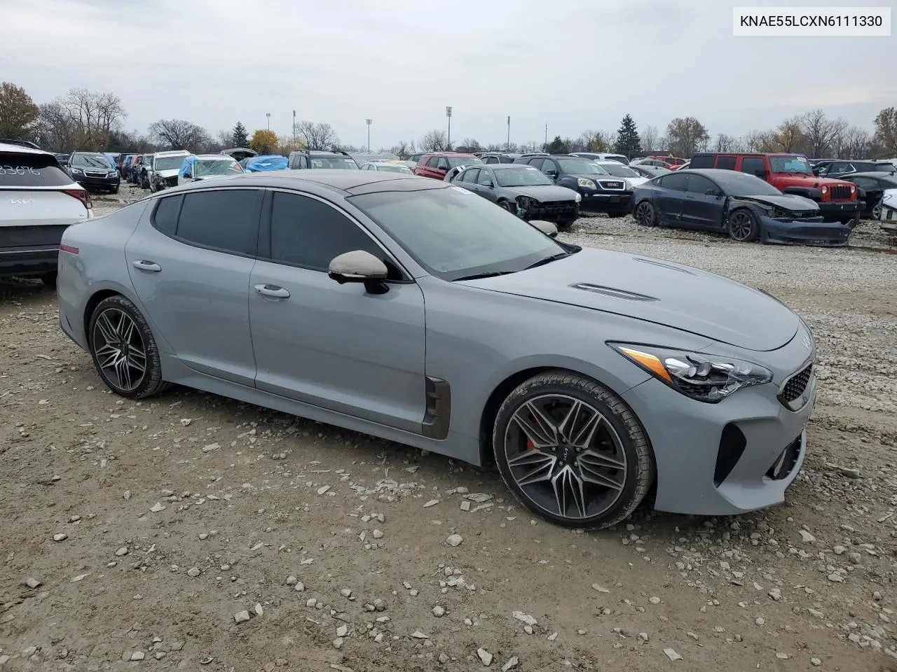 2022 Kia Stinger Gt2 VIN: KNAE55LCXN6111330 Lot: 80646114