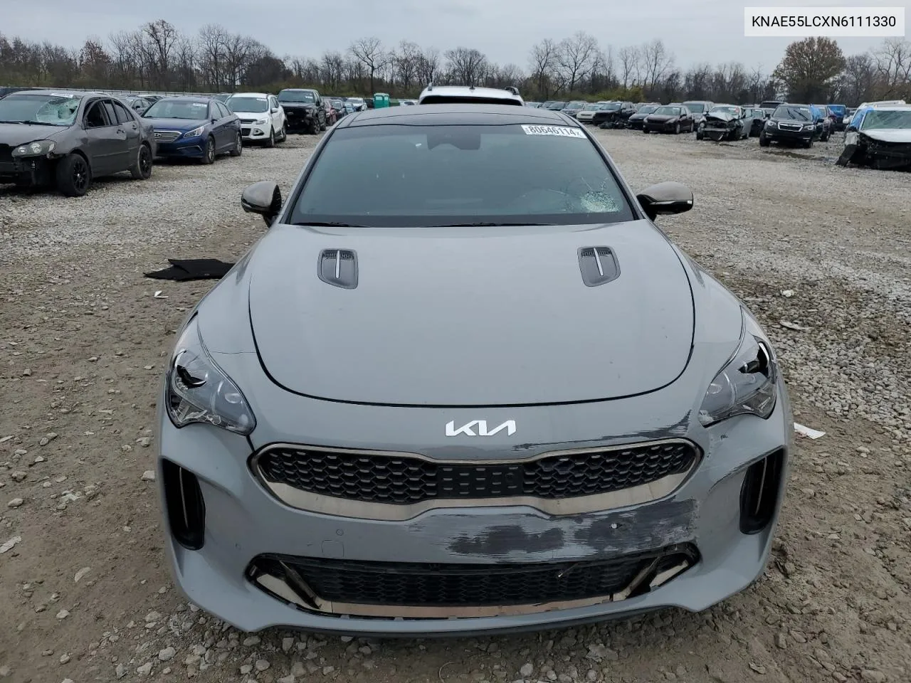 2022 Kia Stinger Gt2 VIN: KNAE55LCXN6111330 Lot: 80646114