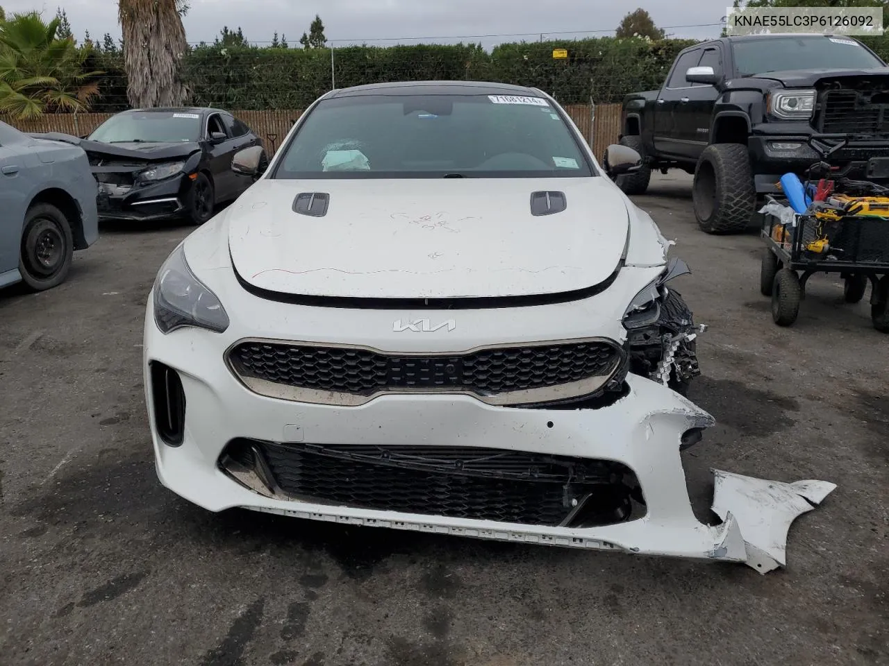 2023 Kia Stinger Gt2 VIN: KNAE55LC3P6126092 Lot: 71681214