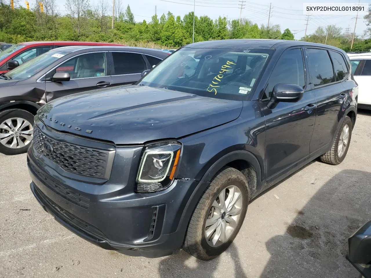 2020 Kia Telluride Lx VIN: 5XYP2DHC0LG018091 Lot: 51170494