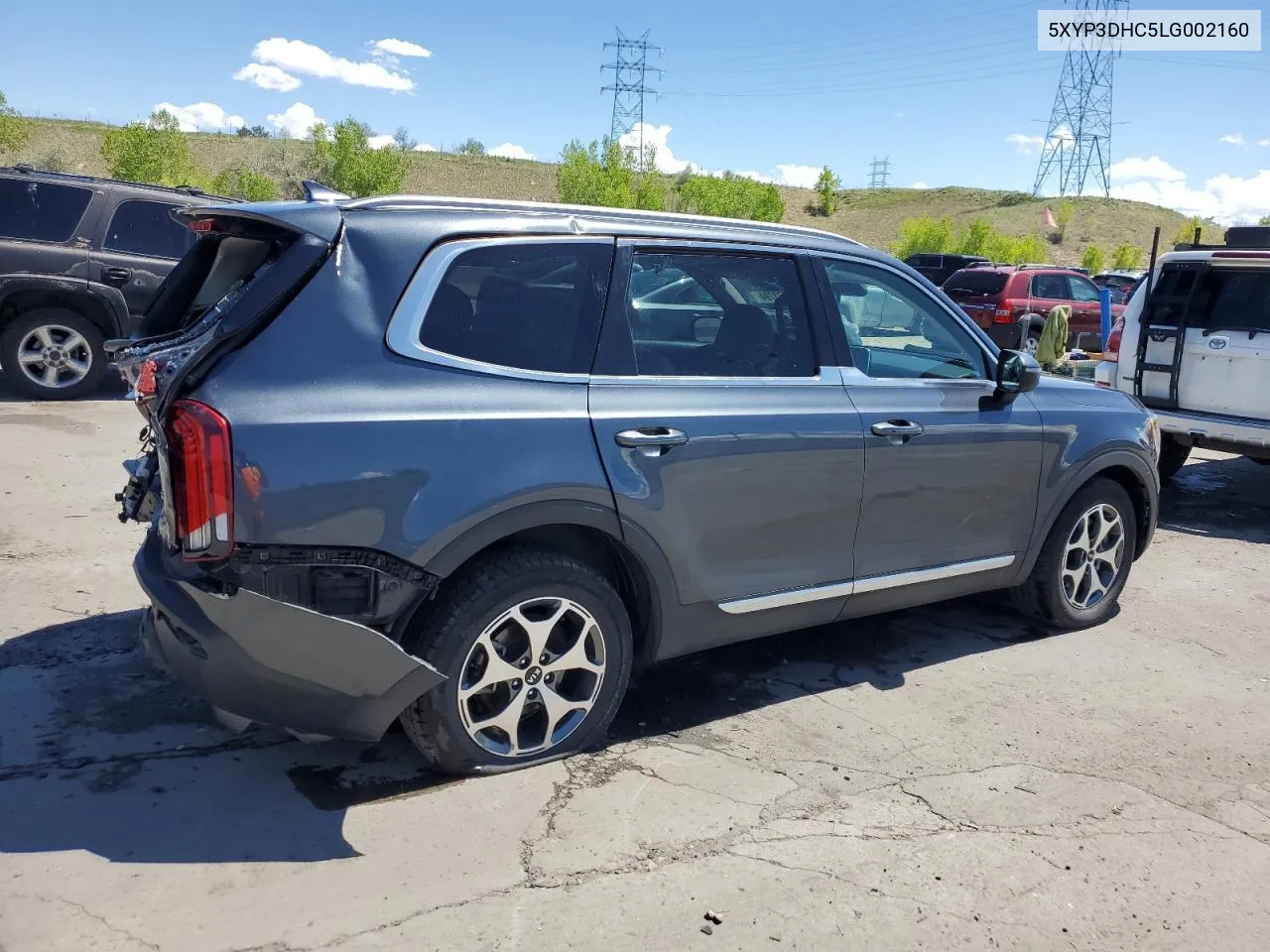 2020 Kia Telluride Ex VIN: 5XYP3DHC5LG002160 Lot: 55373794