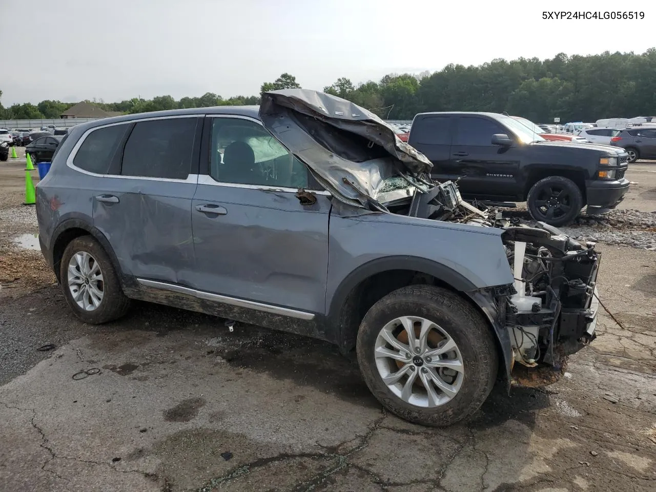 2020 Kia Telluride Lx VIN: 5XYP24HC4LG056519 Lot: 57581024