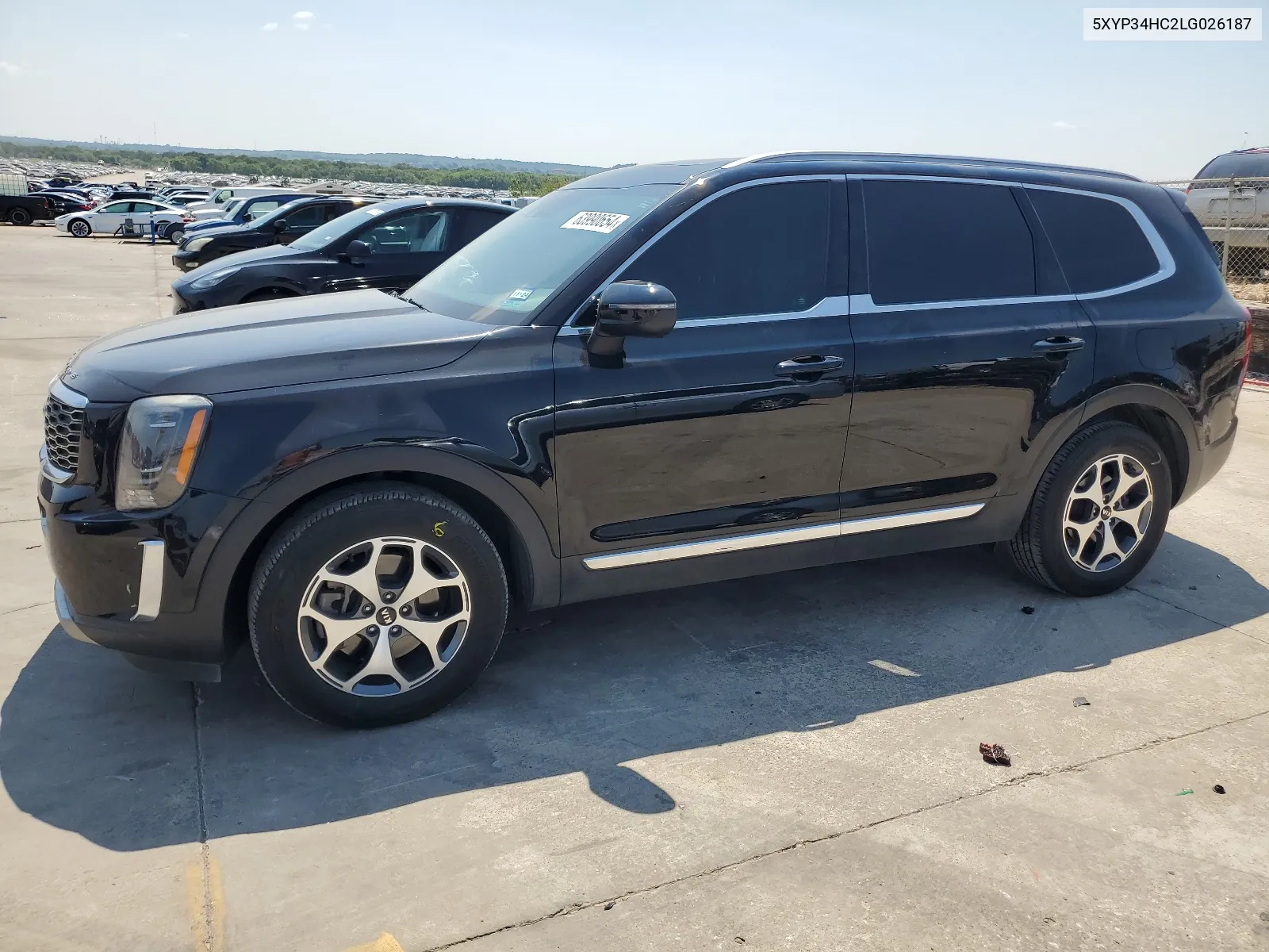 2020 Kia Telluride Ex VIN: 5XYP34HC2LG026187 Lot: 63990654