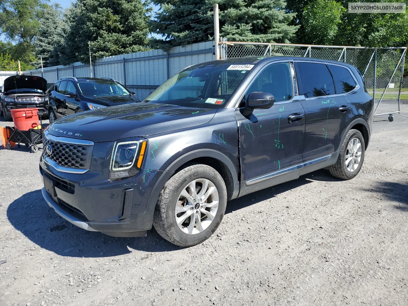 2020 Kia Telluride Lx VIN: 5XYP2DHC6LG017608 Lot: 66915394