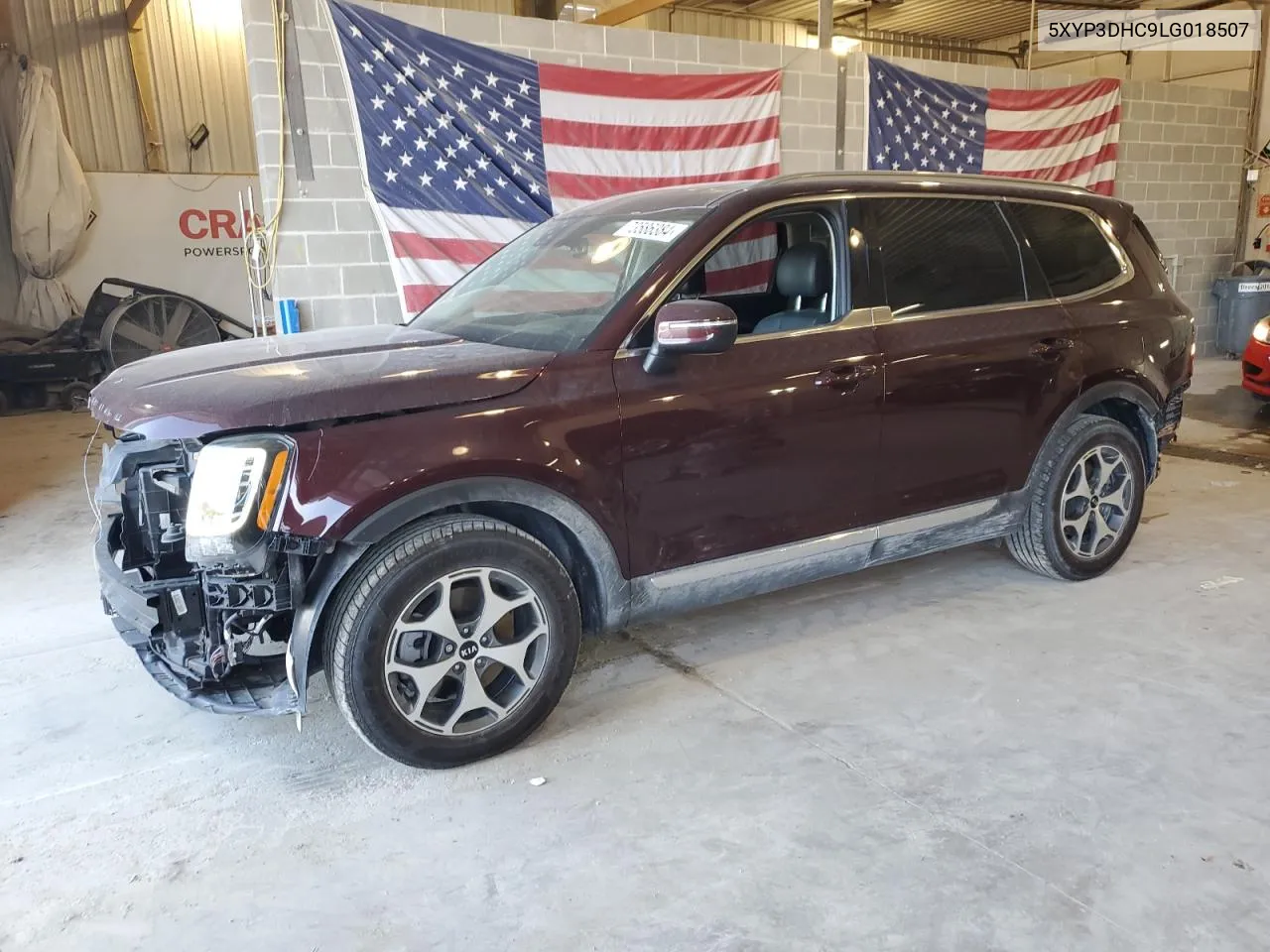 2020 Kia Telluride Ex VIN: 5XYP3DHC9LG018507 Lot: 73586384