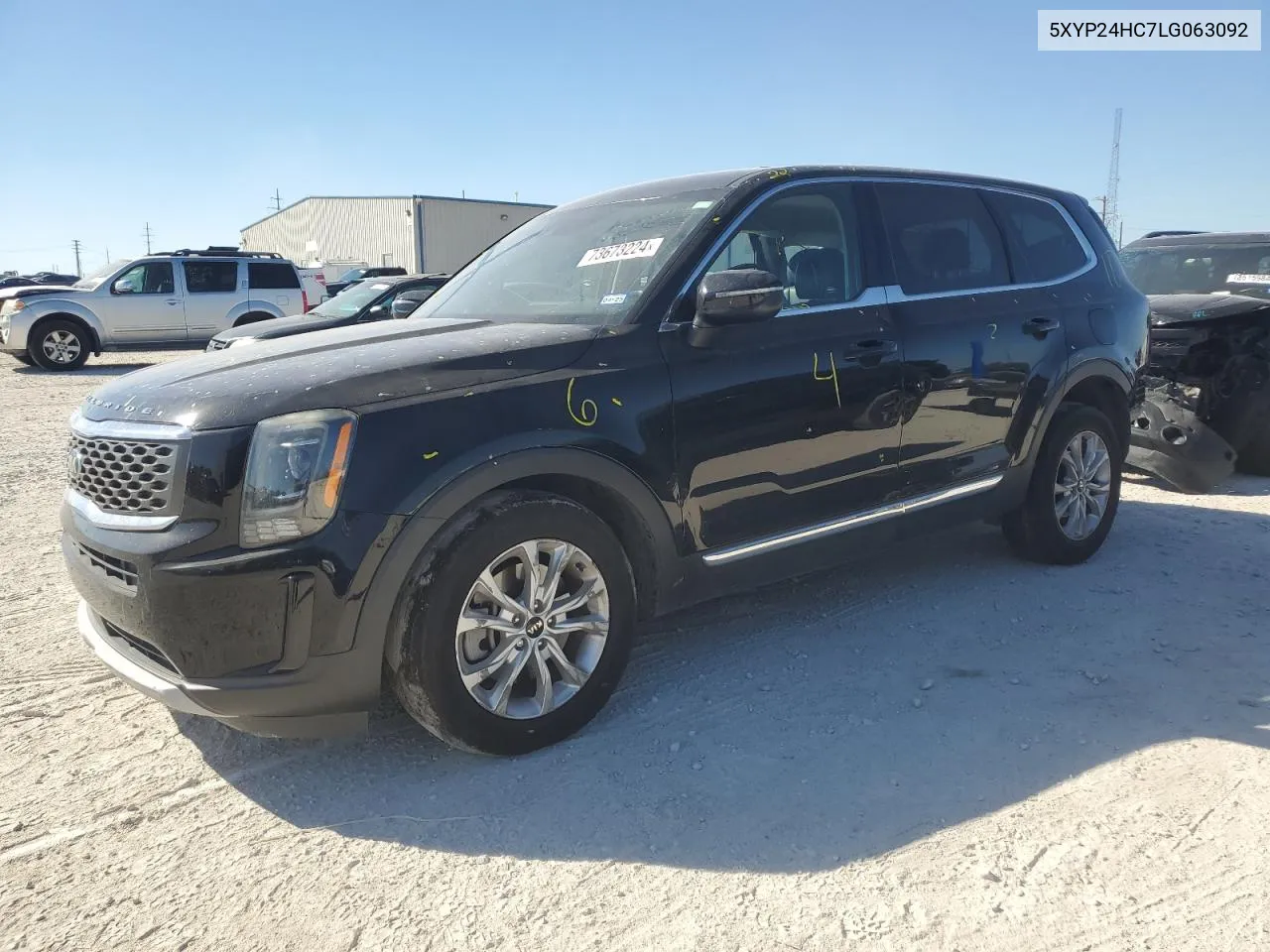 2020 Kia Telluride Lx VIN: 5XYP24HC7LG063092 Lot: 73673224