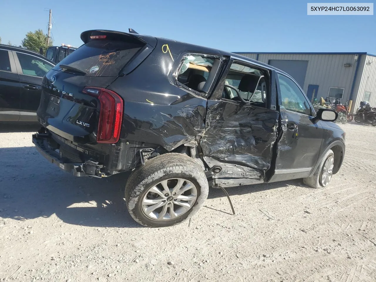 2020 Kia Telluride Lx VIN: 5XYP24HC7LG063092 Lot: 73673224