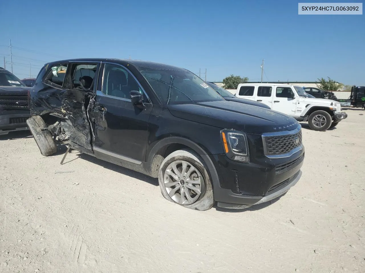 2020 Kia Telluride Lx VIN: 5XYP24HC7LG063092 Lot: 73673224