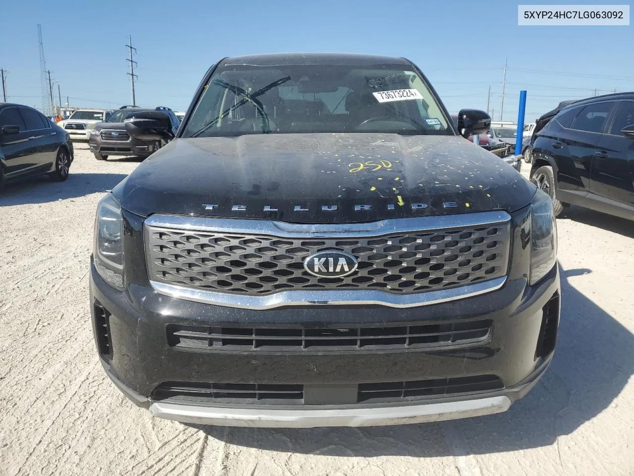 2020 Kia Telluride Lx VIN: 5XYP24HC7LG063092 Lot: 73673224