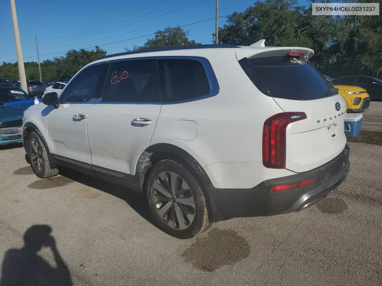 2020 Kia Telluride S VIN: 5XYP64HC6LG031237 Lot: 74128384