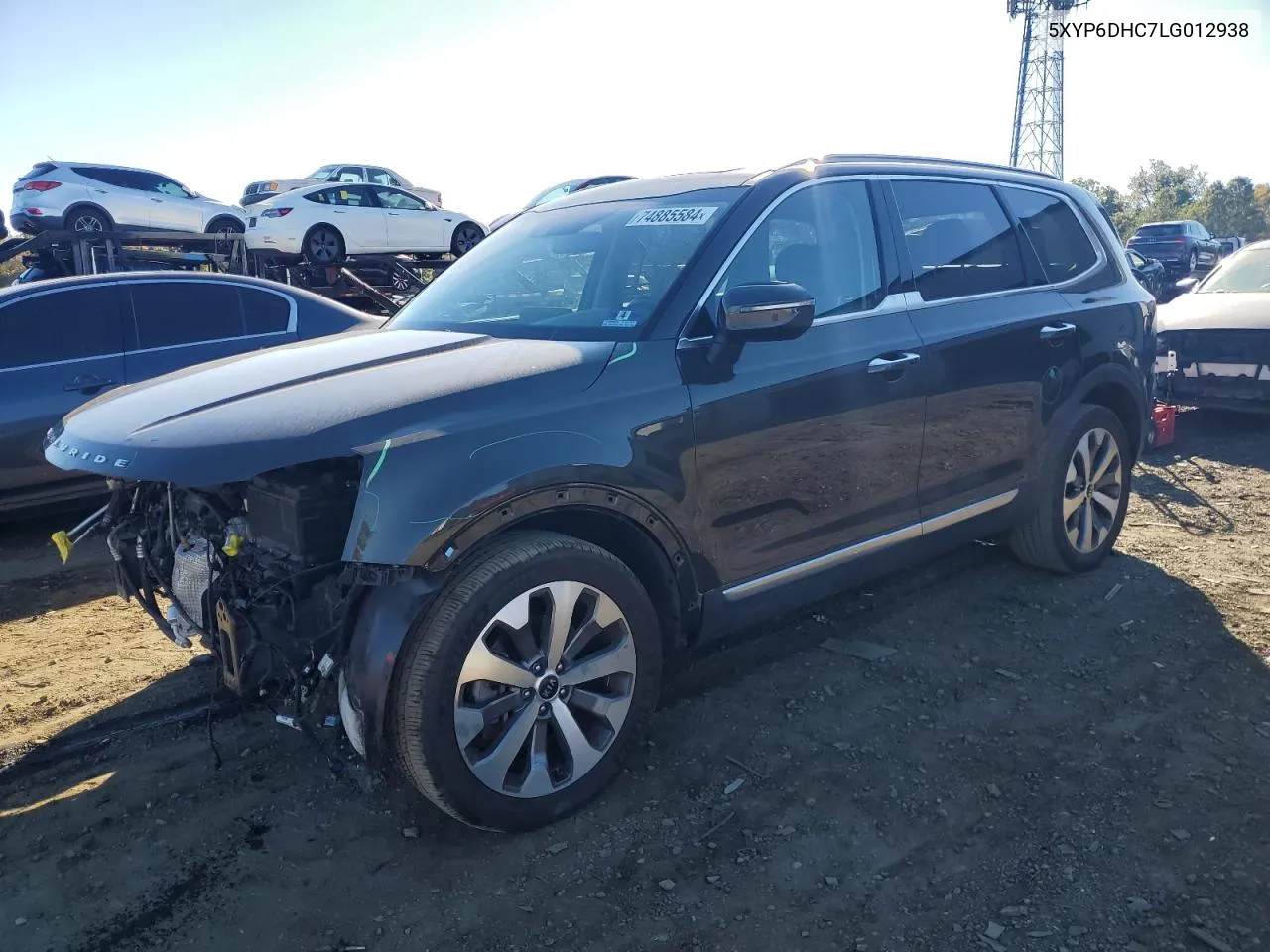 2020 Kia Telluride S VIN: 5XYP6DHC7LG012938 Lot: 74885584