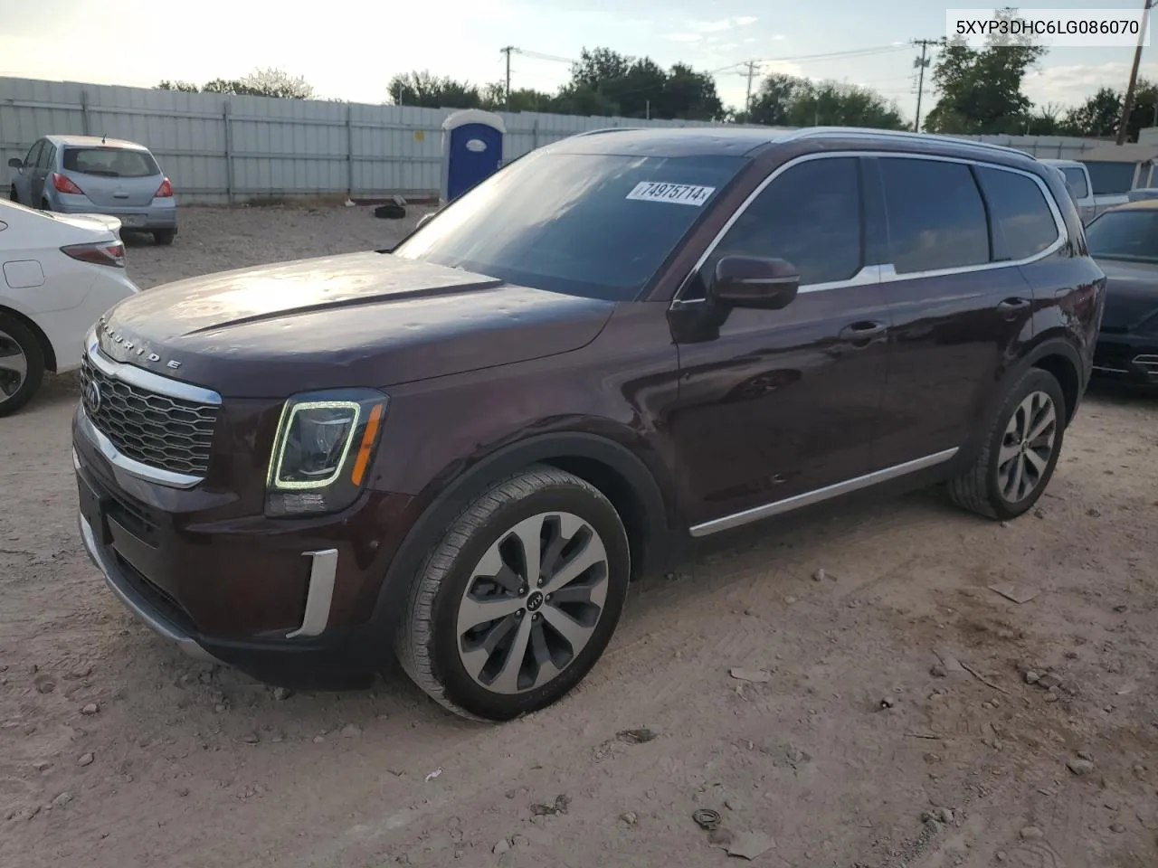 2020 Kia Telluride Ex VIN: 5XYP3DHC6LG086070 Lot: 74975714