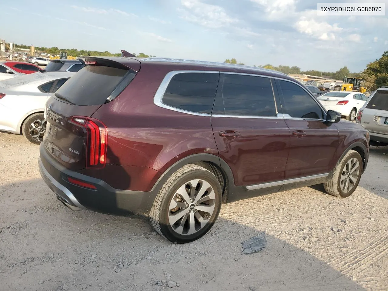 2020 Kia Telluride Ex VIN: 5XYP3DHC6LG086070 Lot: 74975714