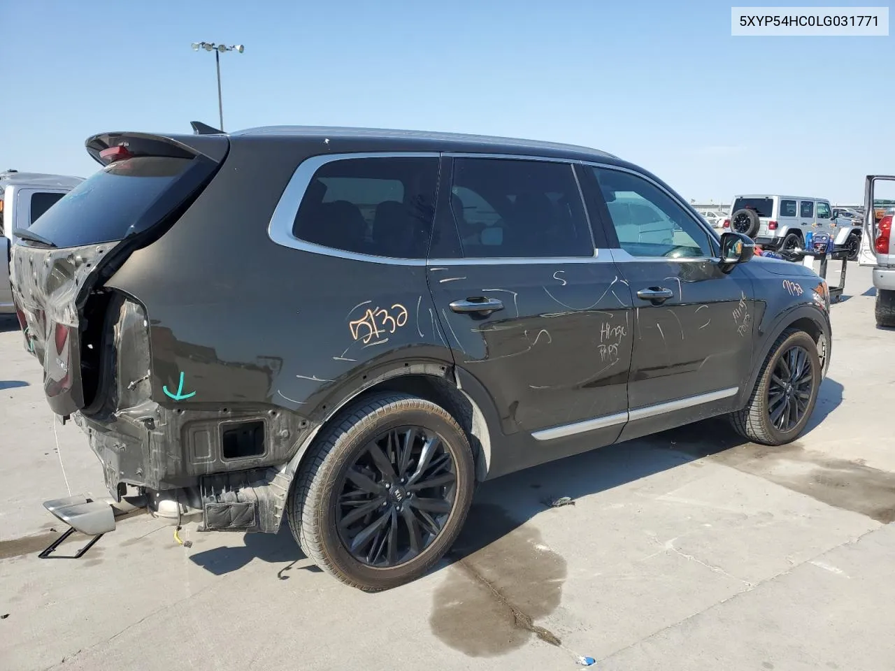 2020 Kia Telluride Sx VIN: 5XYP54HC0LG031771 Lot: 74979484