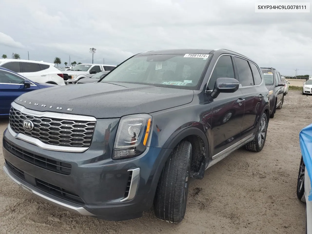 2020 Kia Telluride Ex VIN: 5XYP34HC9LG078111 Lot: 75081474