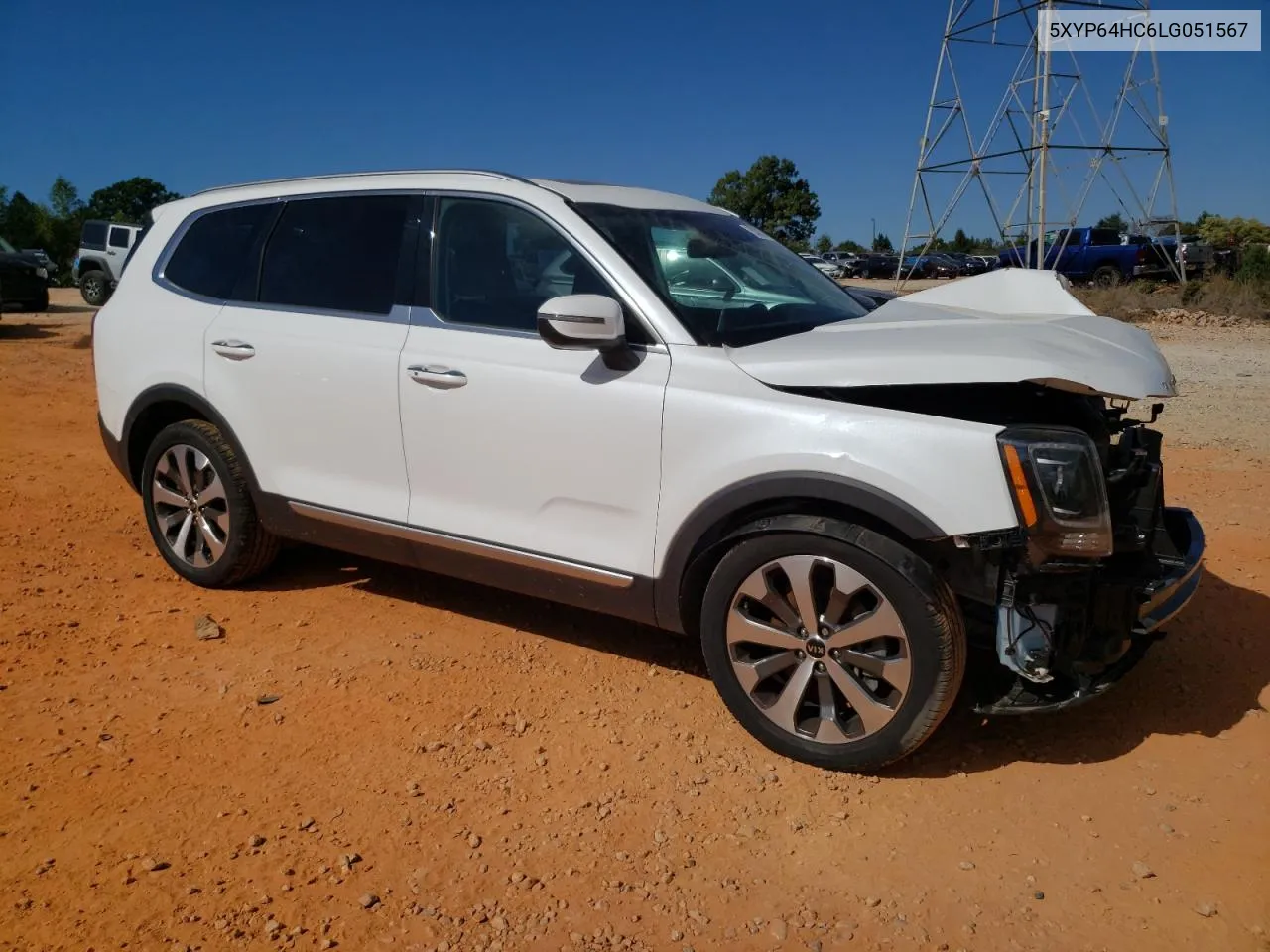 2020 Kia Telluride S VIN: 5XYP64HC6LG051567 Lot: 75330374