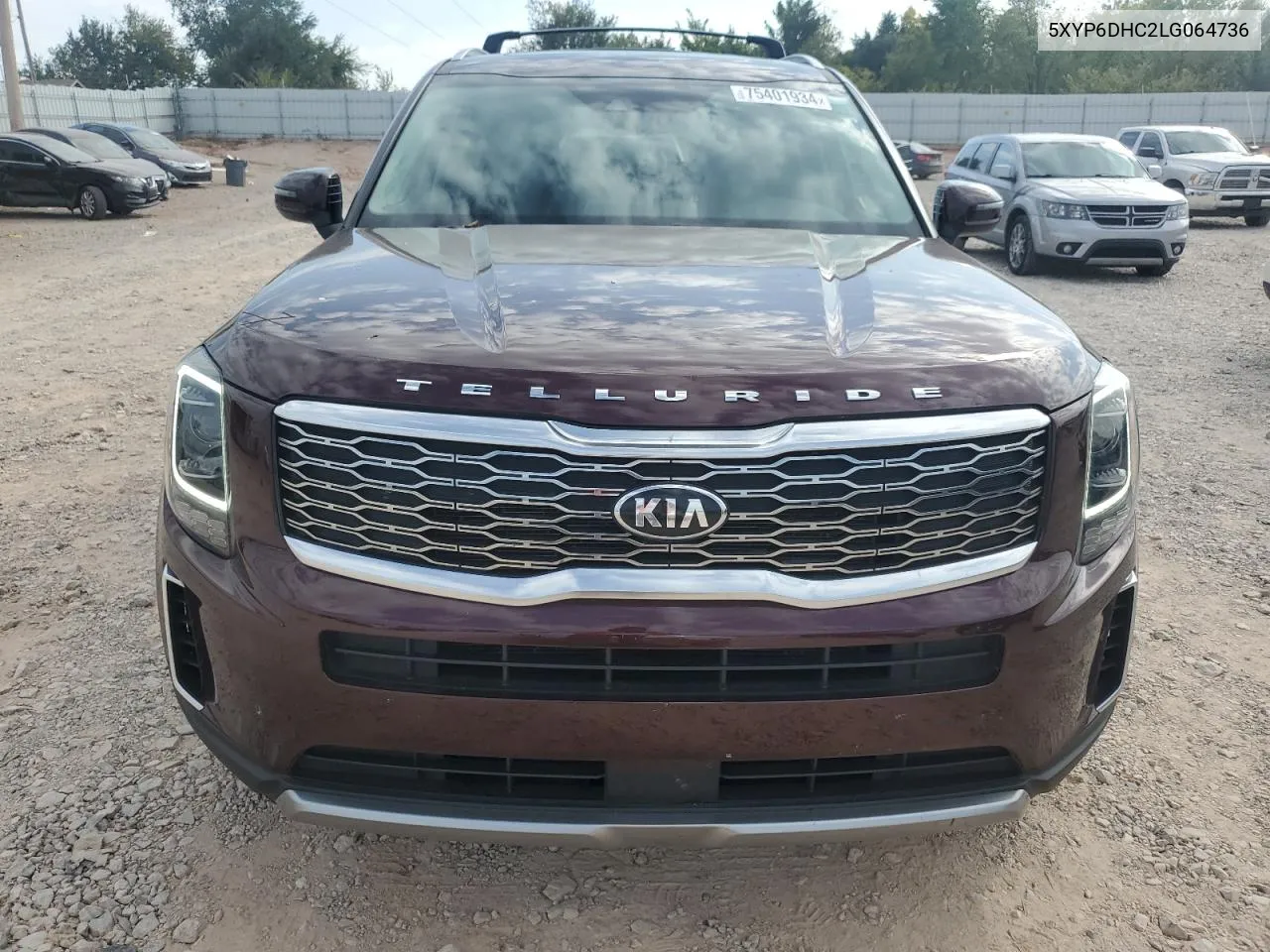 2020 Kia Telluride S VIN: 5XYP6DHC2LG064736 Lot: 75401934