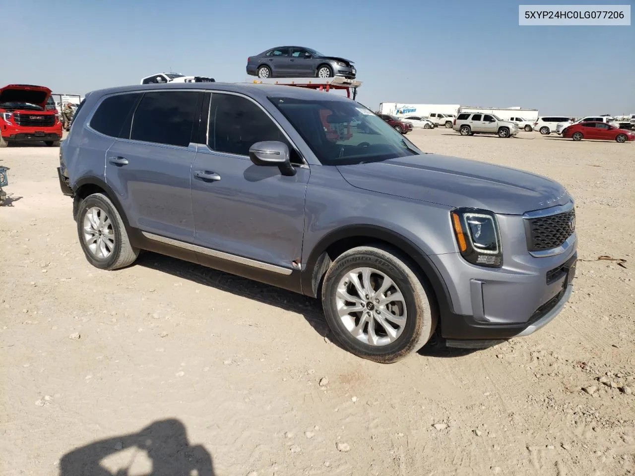 2020 Kia Telluride Lx VIN: 5XYP24HC0LG077206 Lot: 75798374