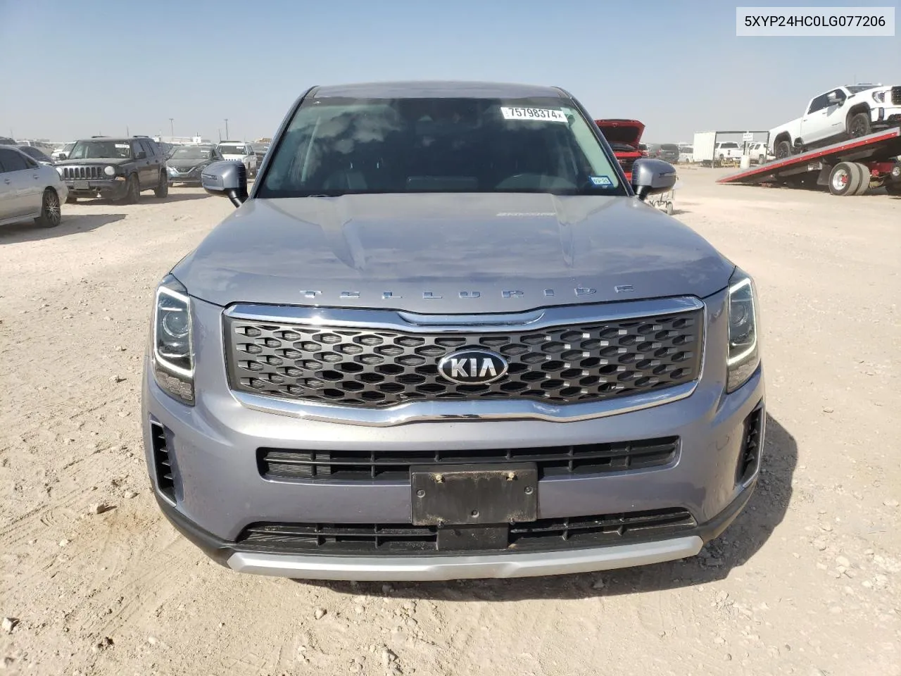 2020 Kia Telluride Lx VIN: 5XYP24HC0LG077206 Lot: 75798374