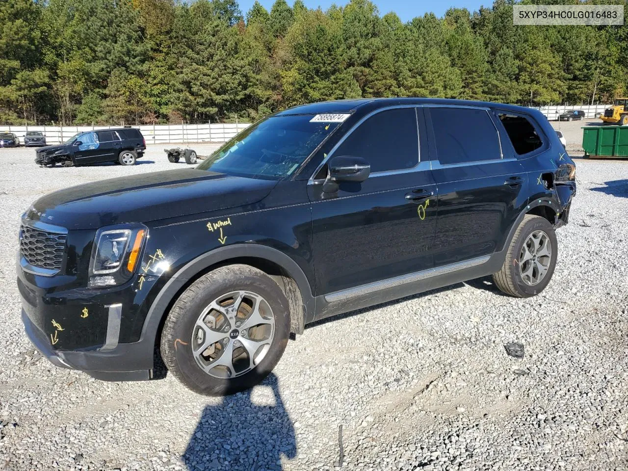 2020 Kia Telluride Ex VIN: 5XYP34HC0LG016483 Lot: 75895874