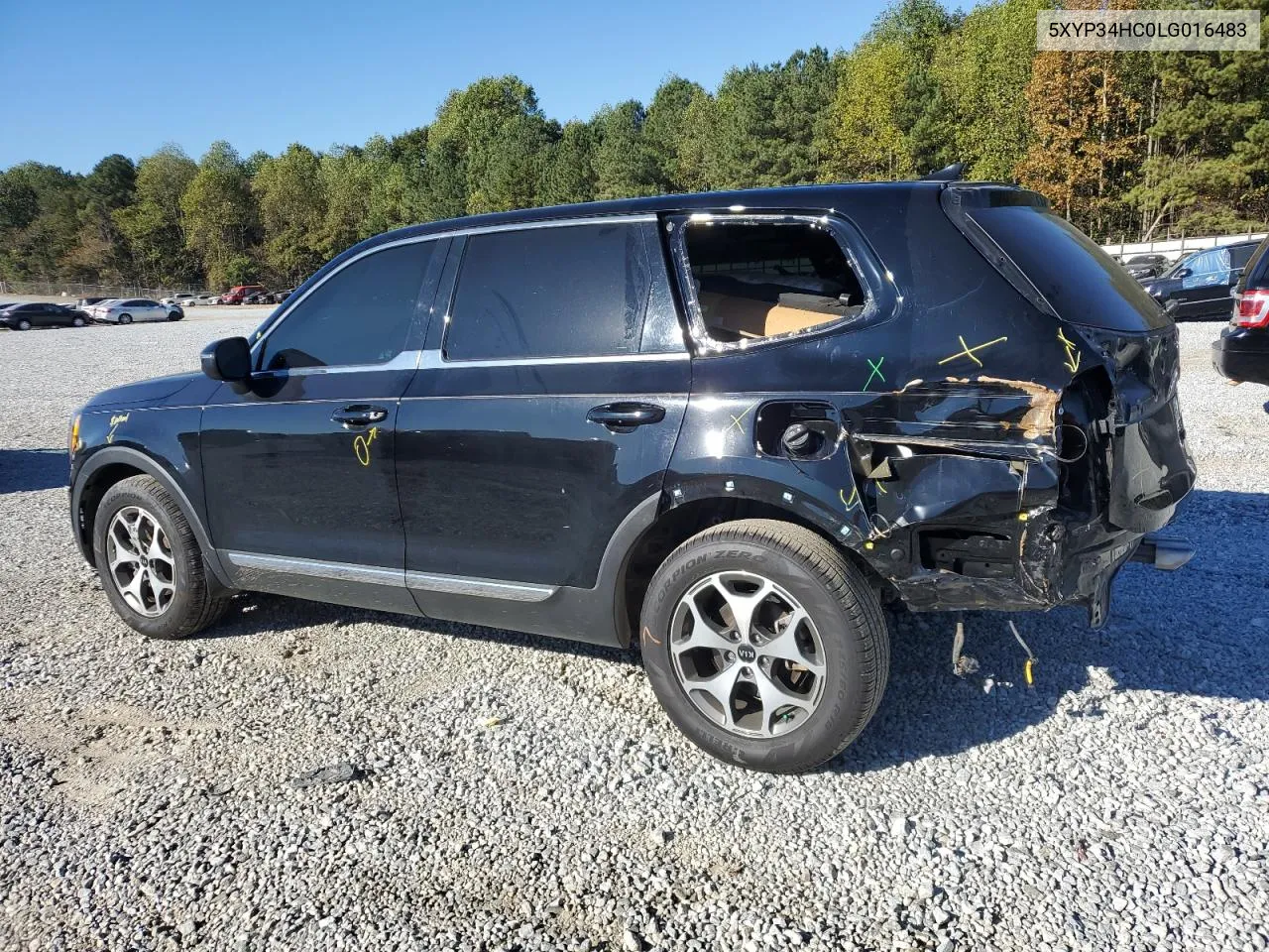 2020 Kia Telluride Ex VIN: 5XYP34HC0LG016483 Lot: 75895874