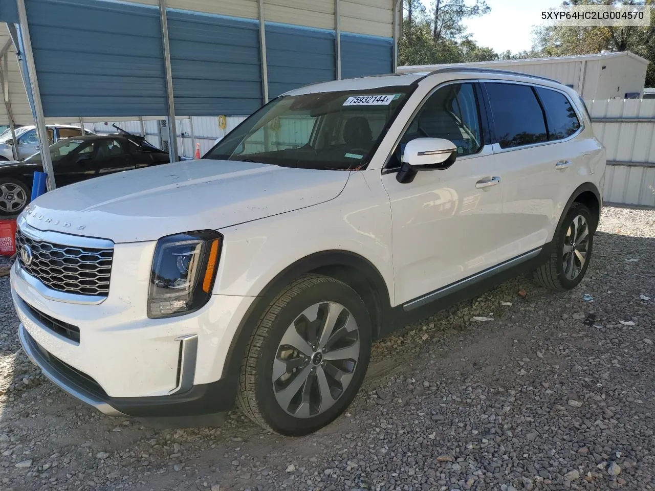 2020 Kia Telluride S VIN: 5XYP64HC2LG004570 Lot: 75932144