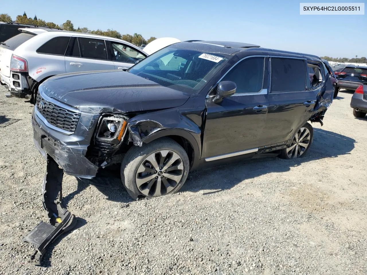 2020 Kia Telluride S VIN: 5XYP64HC2LG005511 Lot: 76021684